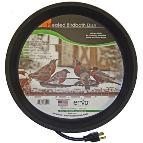 erva heated bird bath